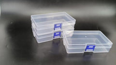 3pcs Transparent Plastic Storage Boxes For Hardware Accessories