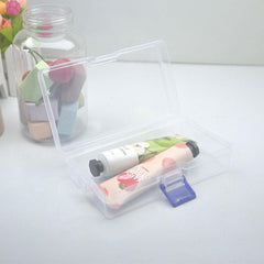 3pcs Transparent Plastic Storage Boxes For Hardware Accessories
