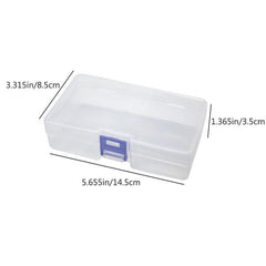 3pcs Transparent Plastic Storage Boxes For Hardware Accessories