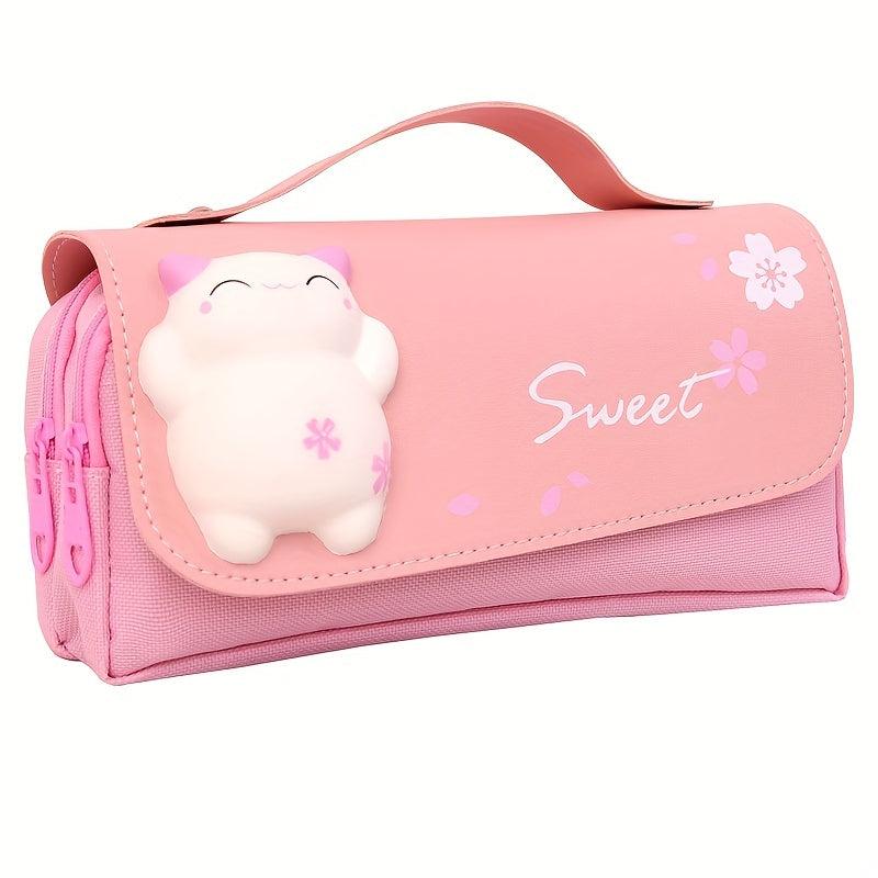 Net Red Decompression Pencil Box Bag for Students