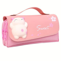 Net Red Decompression Pencil Box Bag for Students