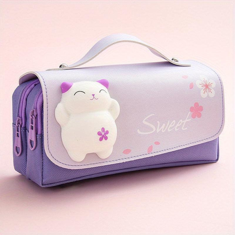 Net Red Decompression Pencil Box Bag for Students