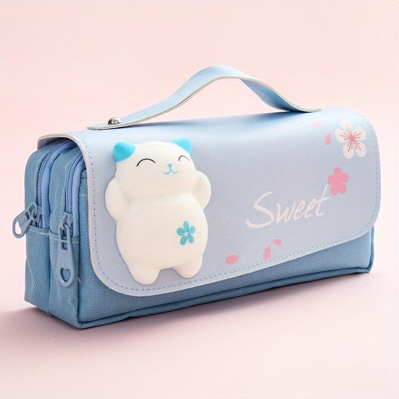 Net Red Decompression Pencil Box Bag for Students