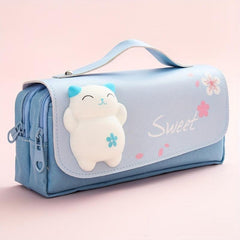 Net Red Decompression Pencil Box Bag for Students