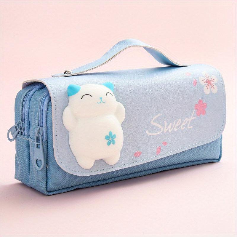 Net Red Decompression Pencil Box Bag for Students