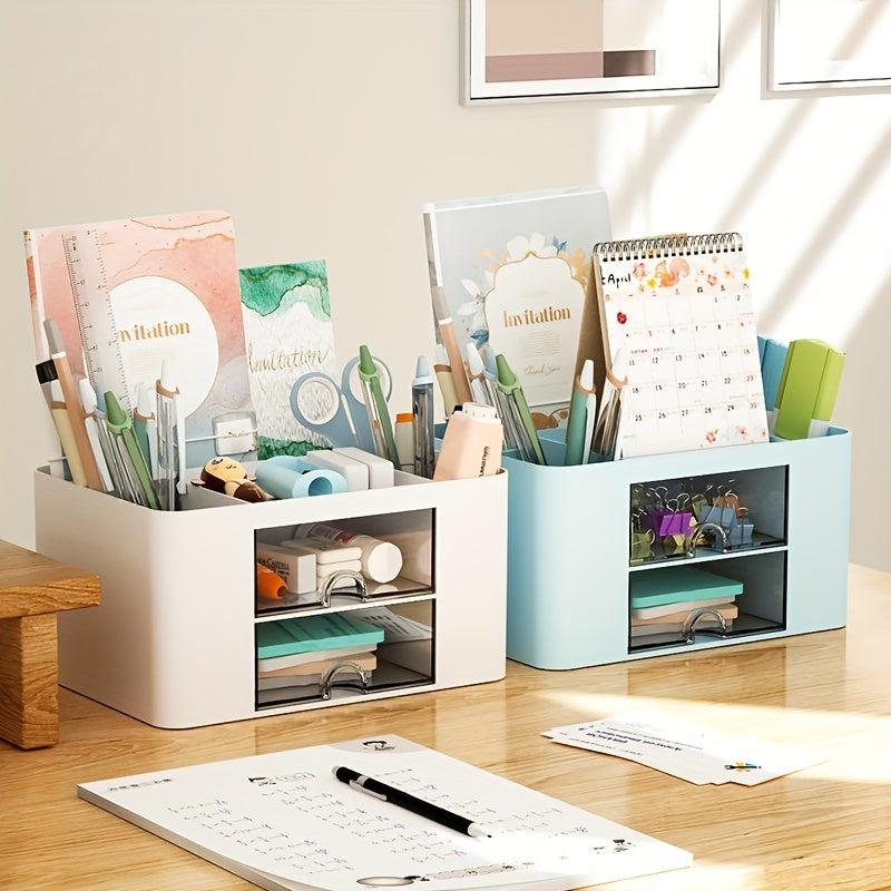 Desktop Stationery Storage Drawer Plastic Storage Box