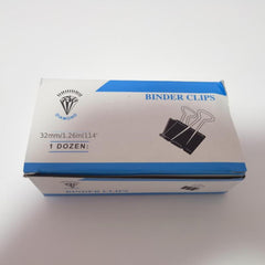 Large Binder Clips 1.6-Inch 24-Pack Office Paper Clamps 1.6-Inch Width