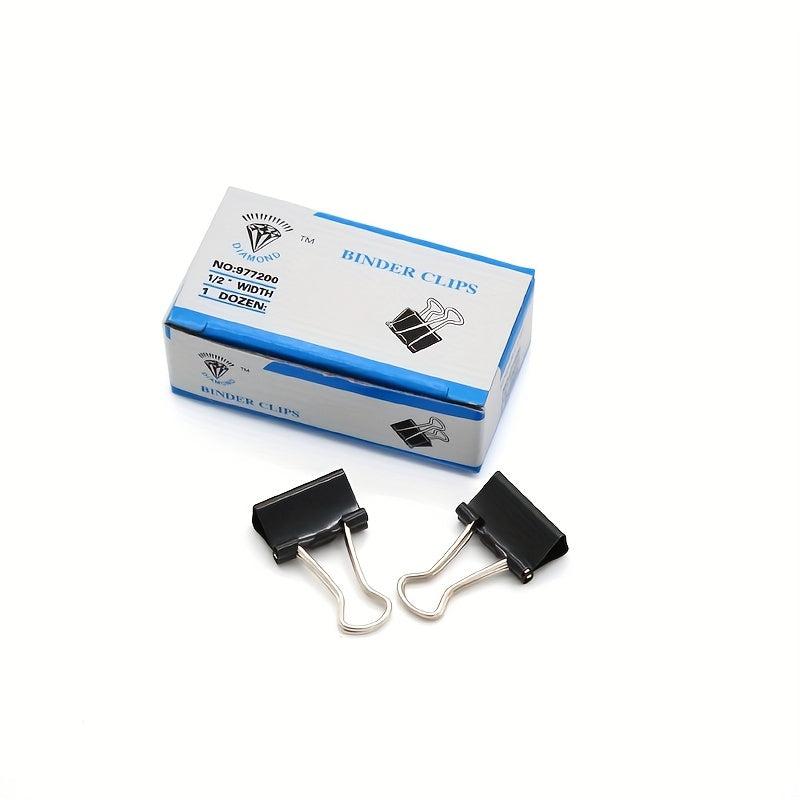 Large Binder Clips 1.6-Inch 24-Pack Office Paper Clamps 1.6-Inch Width