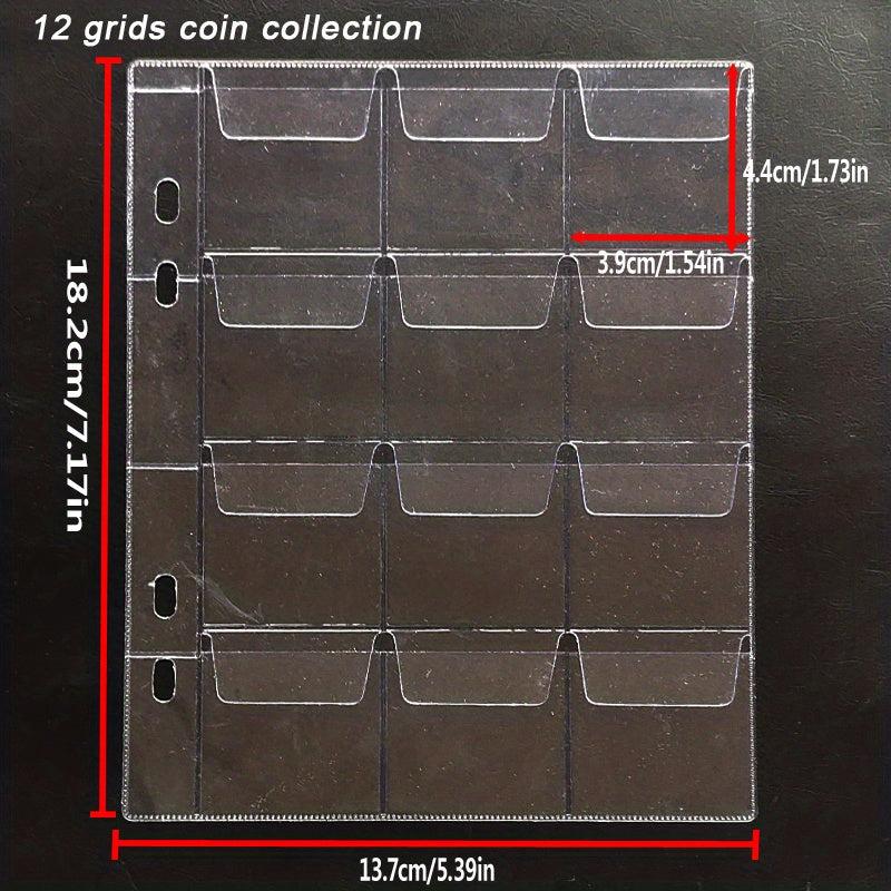 10 Coin Collecting Pages, 3 Sizes, 12/20/24 Grids