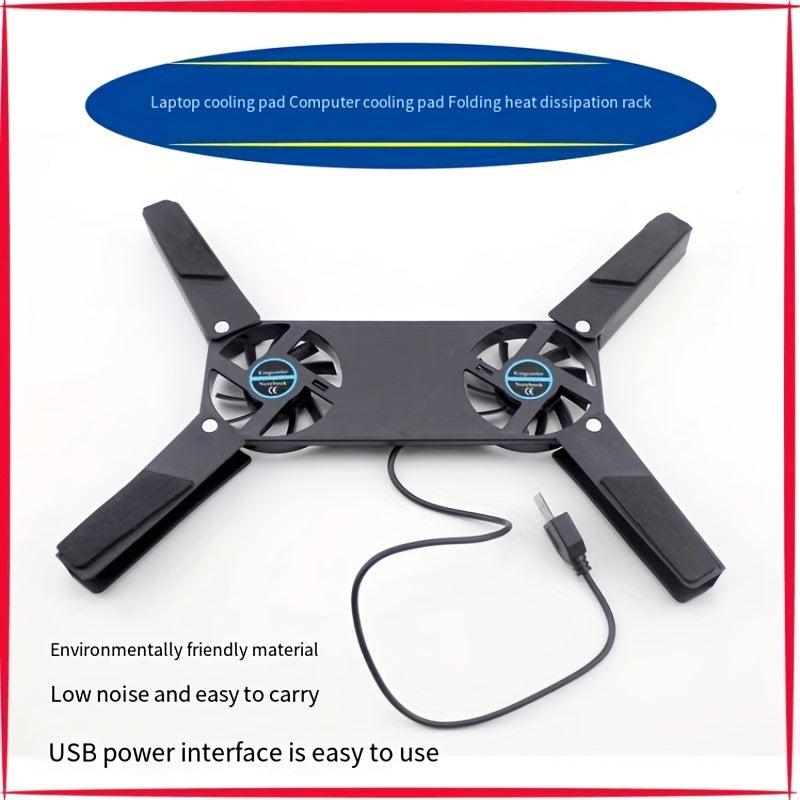 Mini Portable Laptop Radiator Cooling Base Dual Fan