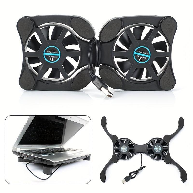 Mini Portable Laptop Radiator Cooling Base Dual Fan