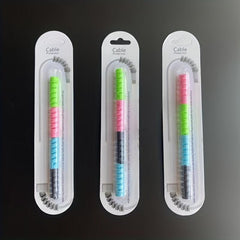 4pcs Spiral Silicone Cable Protective Case Anti break Cable Winder