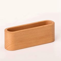 Wooden Business Card Box Solid Wood Memo Box Office Business Storage