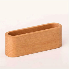 Wooden Business Card Box Solid Wood Memo Box Office Business Storage