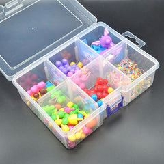 6 Grid Pin Clip Box with Dividers for Organization