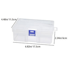 6 Grid Pin Clip Box with Dividers for Organization