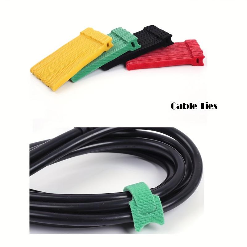 50pcs Reusable Cable Straps for Cable Management 6 Inch Adjustable Cord Ties