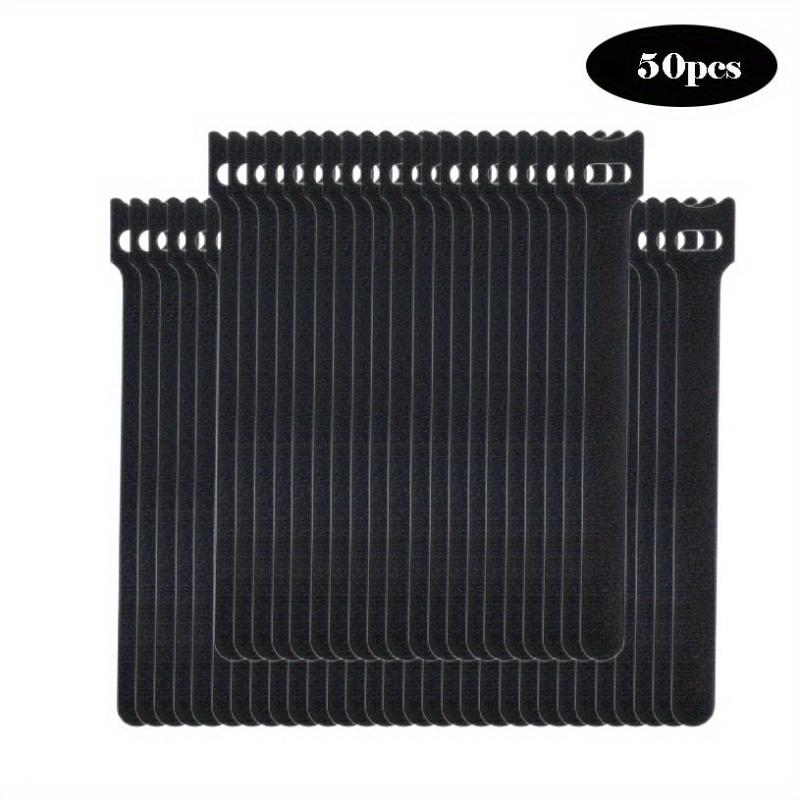 50pcs Reusable Cable Straps for Cable Management 6 Inch Adjustable Cord Ties