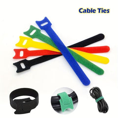 50pcs Reusable Cable Straps for Cable Management 6 Inch Adjustable Cord Ties