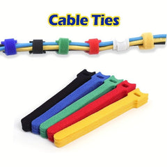 50pcs Reusable Cable Straps for Cable Management 6 Inch Adjustable Cord Ties