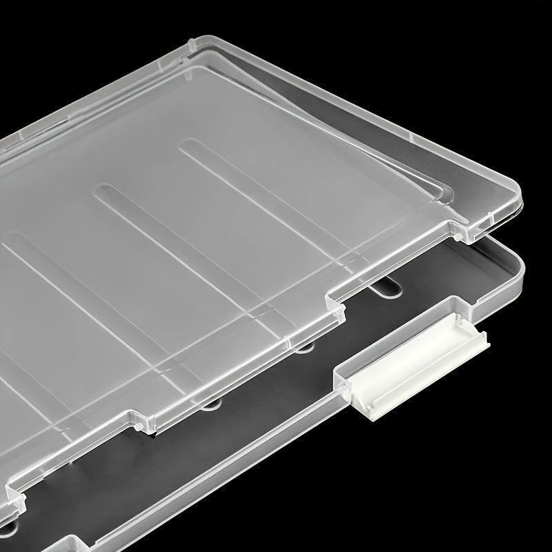 Transparent A4 File Storage Box for Office Supplies