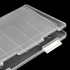 Transparent A4 File Storage Box for Office Supplies
