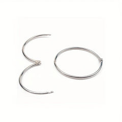 Metal Binder Rings 6-10Pcs 15-45mm Silver for Keychain Albums