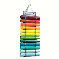 Vinyl Roll Holder 12 Compartment Storage Organizer Rack Wall Mount