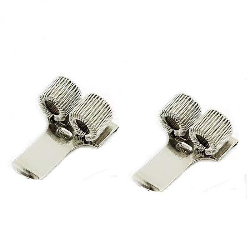 3 Holes Portable Metal Pen Insert Journal Fixed Spring Pen Clip
