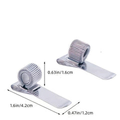 3 Holes Portable Metal Pen Insert Journal Fixed Spring Pen Clip