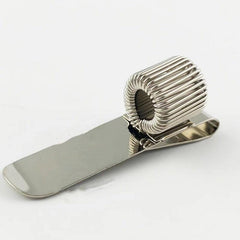 3 Holes Portable Metal Pen Insert Journal Fixed Spring Pen Clip