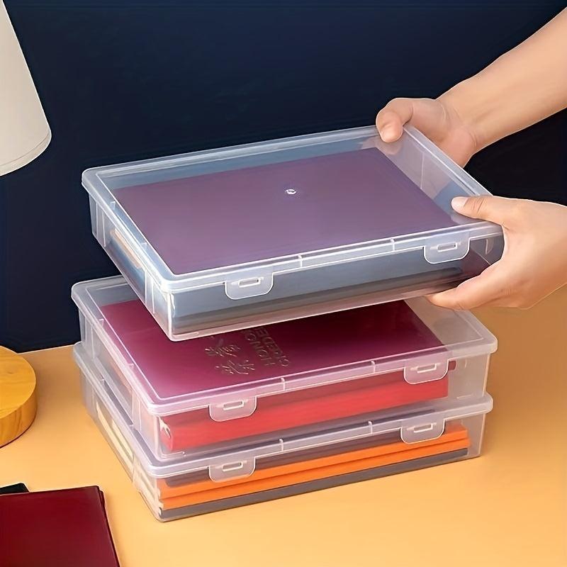 A4 Paper Transparent File Box Household Document Storage