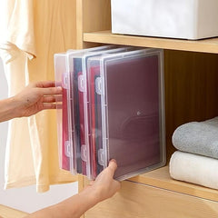 A4 Paper Transparent File Box Household Document Storage