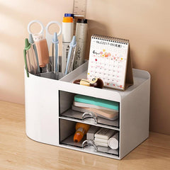 Desktop Storage Organizer Pen Pencil Card Holder Box Container