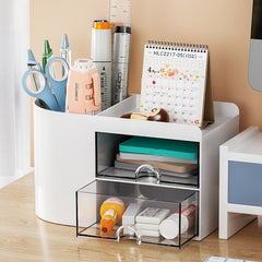 Desktop Storage Organizer Pen Pencil Card Holder Box Container