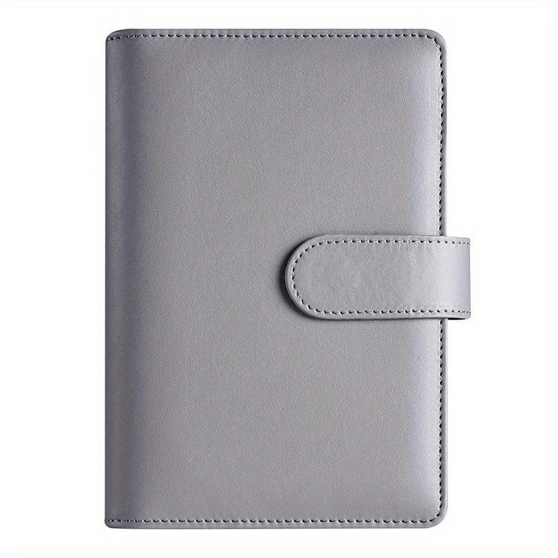 Stylish A6 Macaron Binder Notebook Cover Soft Leather Memo Pad Binder
