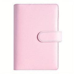 Stylish A6 Macaron Binder Notebook Cover Soft Leather Memo Pad Binder