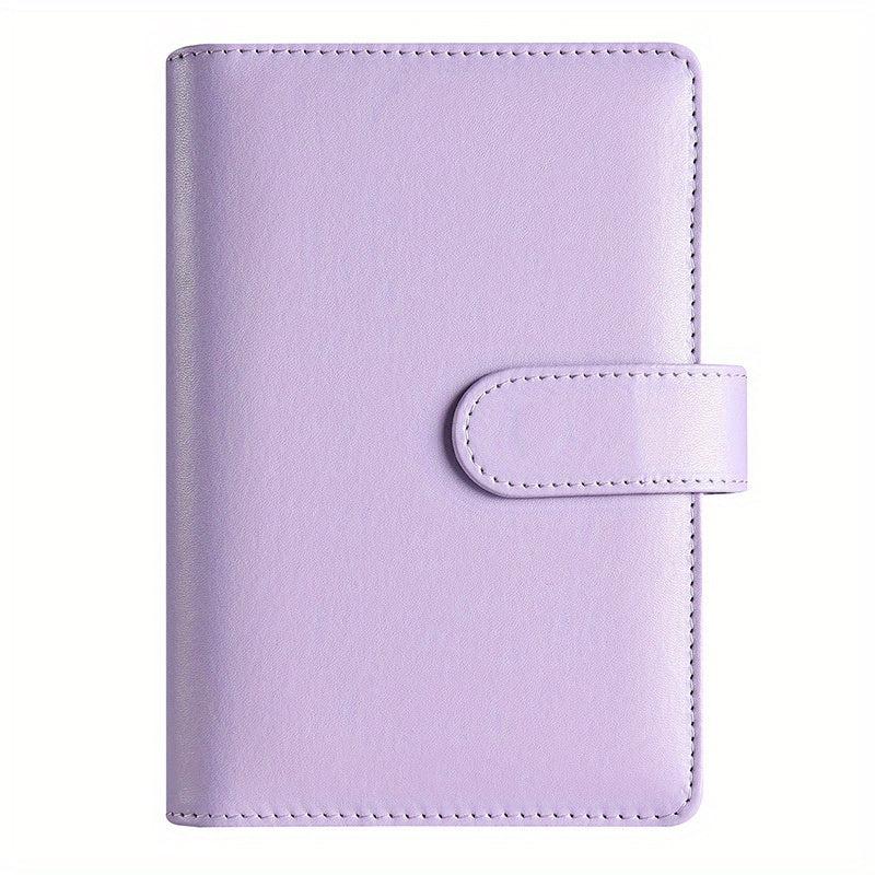 Stylish A6 Macaron Binder Notebook Cover Soft Leather Memo Pad Binder