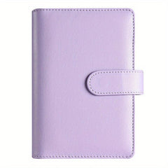 Stylish A6 Macaron Binder Notebook Cover Soft Leather Memo Pad Binder