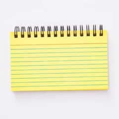 80pcs Coil Colored Horizontal Notebook Bookmark 12 x 8 cm DIY Greeting Card
