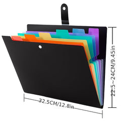 Rainbow Expanding File Folder for Important Documents
