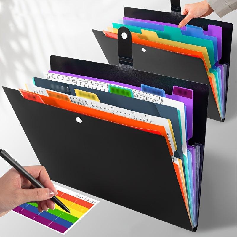 Rainbow Expanding File Folder for Important Documents