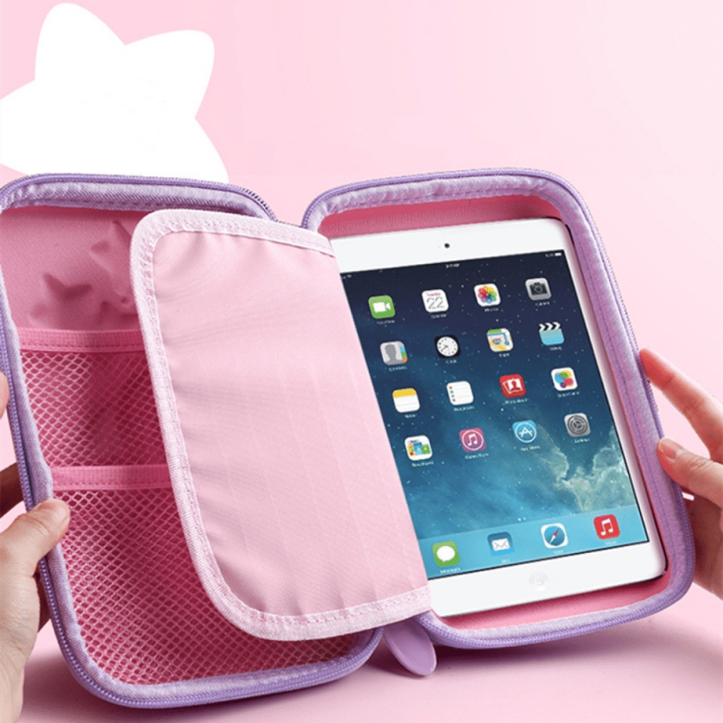 Unicorn Magic 3D Pencil Case for Students Cartoon Zipper Storage Box
