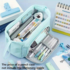 Large Capacity Pencil Case Student Pencil Cases Big Pen Bag Case Storage Box Pen