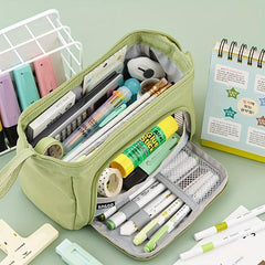 Large Capacity Pencil Case Student Pencil Cases Big Pen Bag Case Storage Box Pen