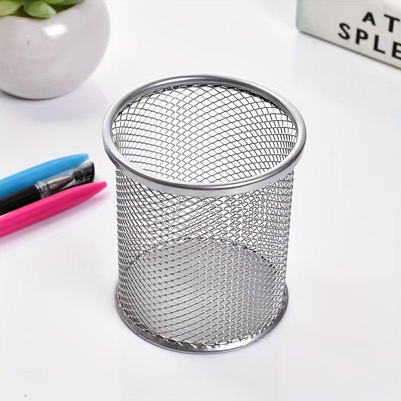 Iron Art Pen Holder for Students and Office Supplies
