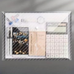 10pcs Waterproof Transparent File Bag Large Capacity Office Supplies