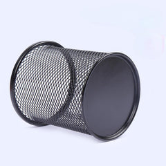 Metal Mesh Square Pen Pot Office Desk Pencil Holder