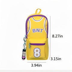 Boys Basketball Pencil Case Canvas Stationery Bag