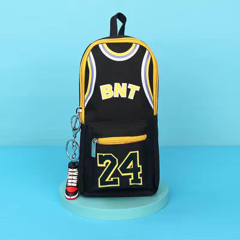 Boys Basketball Pencil Case Canvas Stationery Bag